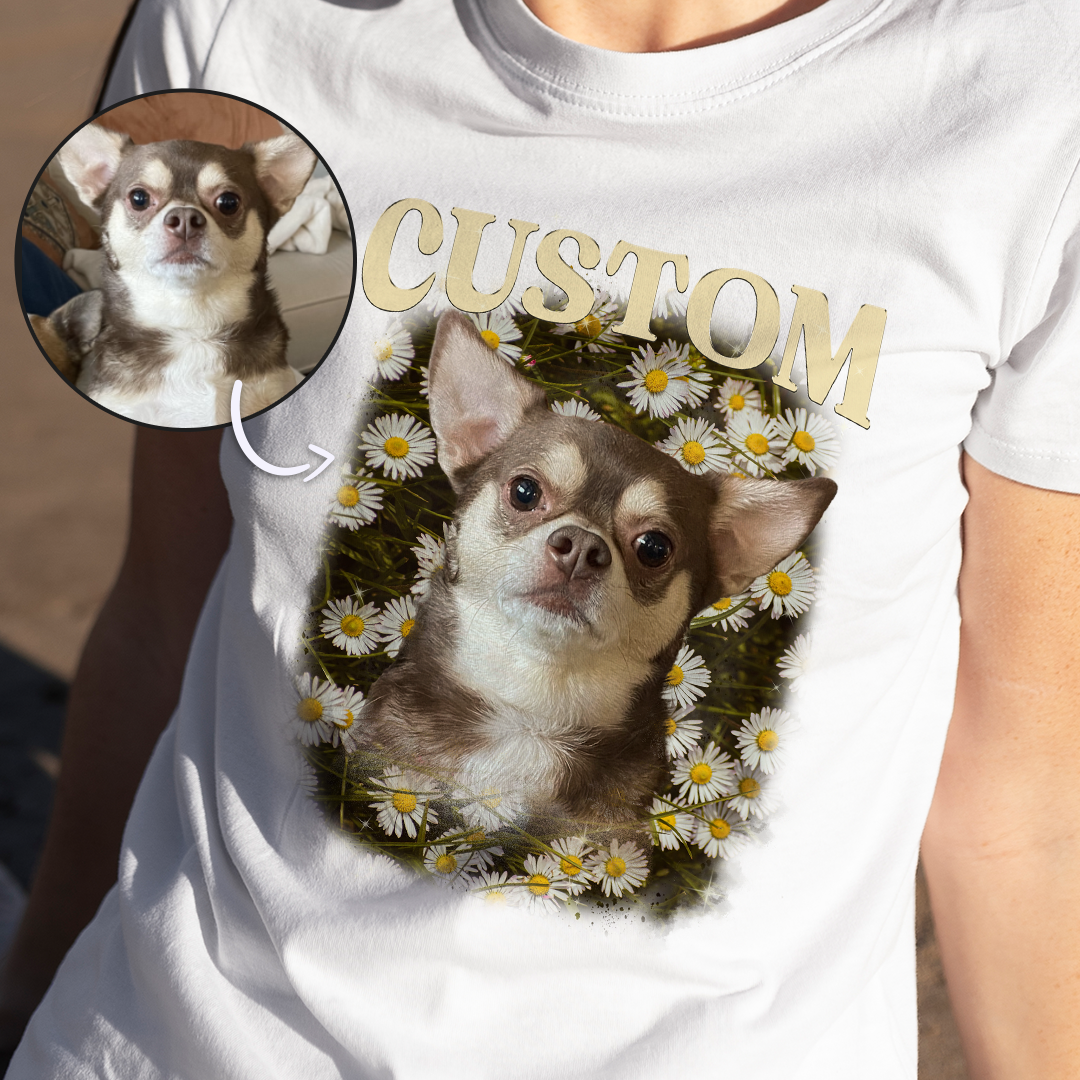 Custom T-Shirt Flower